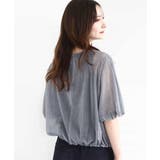 デニム調シアーブラウス/洗える | MK MICHEL KLEIN | 詳細画像6