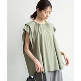 カーキ | [洗える]ボックスシルエットブラウス | MK MICHEL KLEIN