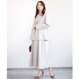 リネンライク ダブルブレストジャケット/洗える | MK MICHEL KLEIN | 詳細画像12 