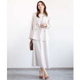 リネンライク ダブルブレストジャケット/洗える | MK MICHEL KLEIN | 詳細画像13 