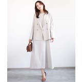 リネンライク ダブルブレストジャケット/洗える | MK MICHEL KLEIN | 詳細画像14 