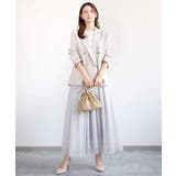 リネンライク ダブルブレストジャケット/洗える | MK MICHEL KLEIN | 詳細画像15 