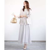 リネンライク ダブルブレストジャケット/洗える | MK MICHEL KLEIN | 詳細画像17 