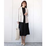 リネンライク ダブルブレストジャケット/洗える | MK MICHEL KLEIN | 詳細画像20 