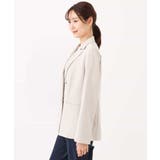 リネンライク ダブルブレストジャケット/洗える | MK MICHEL KLEIN | 詳細画像25 