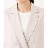 リネンライク ダブルブレストジャケット/洗える | MK MICHEL KLEIN | 詳細画像27 