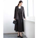 リネンライク ダブルブレストジャケット/洗える | MK MICHEL KLEIN | 詳細画像3 