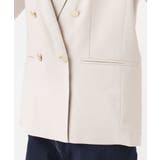 リネンライク ダブルブレストジャケット/洗える | MK MICHEL KLEIN | 詳細画像30 