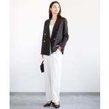 リネンライク ダブルブレストジャケット/洗える | MK MICHEL KLEIN | 詳細画像6 