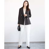 リネンライク ダブルブレストジャケット/洗える | MK MICHEL KLEIN | 詳細画像9 