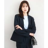 ダブルクロス カラーレスジャケット/セットアップ対応/洗える | MK MICHEL KLEIN | 詳細画像6