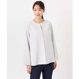 ダブルクロス テントラインノーカラージャケット セットアップ対応 | MK MICHEL KLEIN | 詳細画像10 