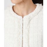 ノーカラーファンシーツイードジャケット/セットアップ対応/洗える | MK MICHEL KLEIN | 詳細画像10 