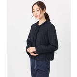 ノーカラーファンシーツイードジャケット/セットアップ対応/洗える | MK MICHEL KLEIN | 詳細画像17 