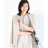 グレージュ | ドライタッチストレッチ カラーレスジャケット/イージーケア/洗える | MK MICHEL KLEIN