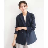 ネイビー | バイオヴィンテージツイル ダブルブレストジャケット 接触冷感 | MK MICHEL KLEIN