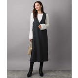 ウールライクVネックジャンパースカート/洗える | MK MICHEL KLEIN | 詳細画像12