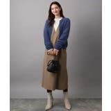 ウールライクVネックジャンパースカート/洗える | MK MICHEL KLEIN | 詳細画像6