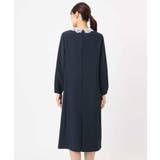 レース衿付きサックワンピース/防シワ/洗える | MK MICHEL KLEIN | 詳細画像15 