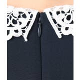 レース衿付きサックワンピース/防シワ/洗える | MK MICHEL KLEIN | 詳細画像18 