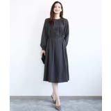 サテンギャザーワンピース/洗える | MK MICHEL KLEIN | 詳細画像10 