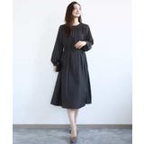 サテンギャザーワンピース/洗える | MK MICHEL KLEIN | 詳細画像13 