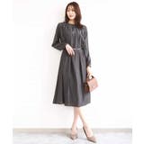 サテンギャザーワンピース/洗える | MK MICHEL KLEIN | 詳細画像6 