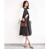 サテンギャザーワンピース/洗える | MK MICHEL KLEIN | 詳細画像9 