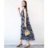 花柄ティアードワンピース/洗える | MK MICHEL KLEIN | 詳細画像4 