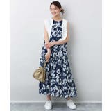 花柄ティアードワンピース/洗える | MK MICHEL KLEIN | 詳細画像6 