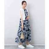 花柄ティアードワンピース/洗える | MK MICHEL KLEIN | 詳細画像8 