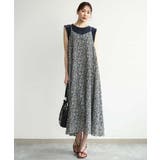 アイボリー | [洗える]前後2way花柄シアーキャミワンピース | MK MICHEL KLEIN