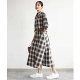 [洗える]オンブレチェック柄シャツワンピース | MK MICHEL KLEIN | 詳細画像7 
