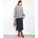 フレアーシルエットチュニックニット/洗える | MK MICHEL KLEIN | 詳細画像3 