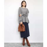 フレアーシルエットチュニックニット/洗える | MK MICHEL KLEIN | 詳細画像4 