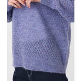 透かし編みニットフーディープルオーバー/洗える | MK MICHEL KLEIN | 詳細画像20 