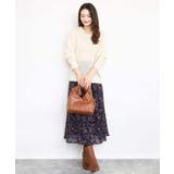 透かし編みニットフーディープルオーバー/洗える | MK MICHEL KLEIN | 詳細画像3 