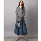 透かし編みニットフーディープルオーバー/洗える | MK MICHEL KLEIN | 詳細画像8 