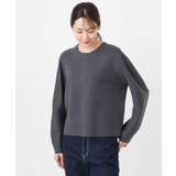 スムース編みバック釦ニット/洗える | MK MICHEL KLEIN | 詳細画像11 