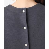 スムース編みバック釦ニット/洗える | MK MICHEL KLEIN | 詳細画像15 