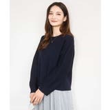 スムース編みバック釦ニット/洗える | MK MICHEL KLEIN | 詳細画像2 