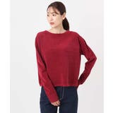 モールヤーンボートネックニット/洗える | MK MICHEL KLEIN | 詳細画像3