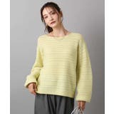 シアーボーダーボリュームパフスリーブニット/洗える | MK MICHEL KLEIN | 詳細画像13 