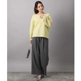 シアーボーダーボリュームパフスリーブニット/洗える | MK MICHEL KLEIN | 詳細画像16 