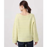 シアーボーダーボリュームパフスリーブニット/洗える | MK MICHEL KLEIN | 詳細画像22 