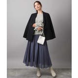 シアーボーダーボリュームパフスリーブニット/洗える | MK MICHEL KLEIN | 詳細画像6 