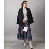 シアーボーダーボリュームパフスリーブニット/洗える | MK MICHEL KLEIN | 詳細画像7 