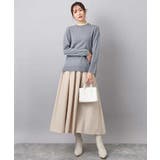 配色レイヤードデザインニット/洗える | MK MICHEL KLEIN | 詳細画像21 