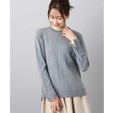 グレー | 配色レイヤードデザインニット/洗える | MK MICHEL KLEIN