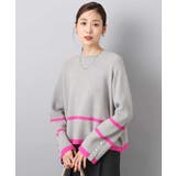 配色ライン片畦編みニット/洗える | MK MICHEL KLEIN | 詳細画像12 